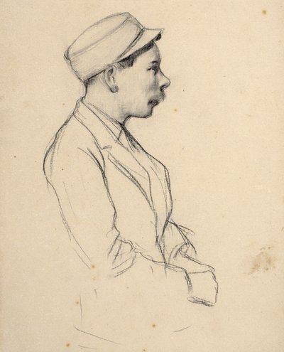 Retrato de um homem de Santiago Rusiñol